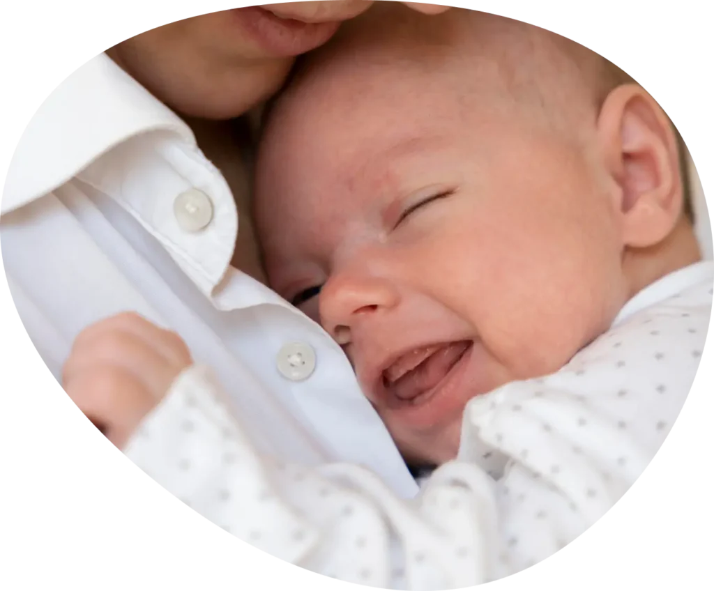 Newborn baby after successful IVF at FertilyMed